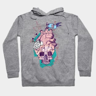 Skull heart Hoodie